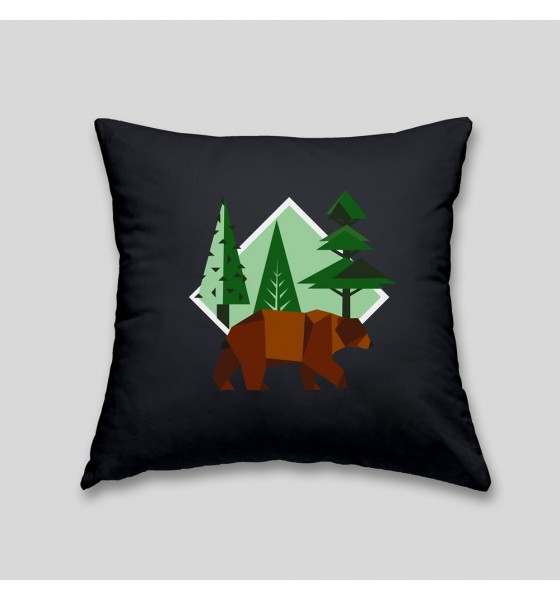 Brown bear cushion