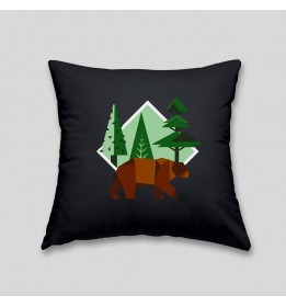 Brown bear cushion