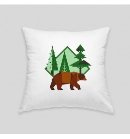 Brown bear cushion