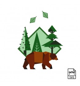 Brown bear - Vector graphics